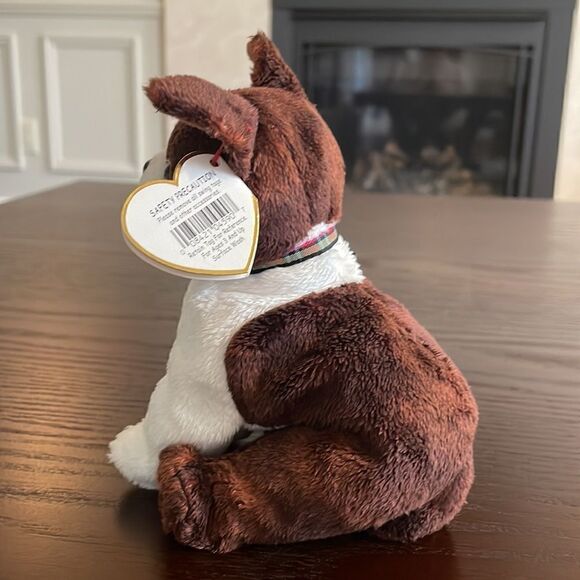 2002 TY Beanie Baby Sport the Dog (2002) Beanie Baby Brown Boston Terrier 7.5” - Picture 3 of 8